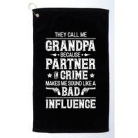 They Call Me Grandpa Partner In Crime Golf Towel