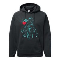 Treble Clef Music Paws Performance Fleece Hoodie