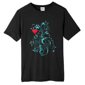 Treble Clef Music Paws Tall Fusion ChromaSoft Performance T-Shirt