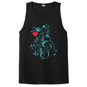 Treble Clef Music Paws PosiCharge Competitor Tank