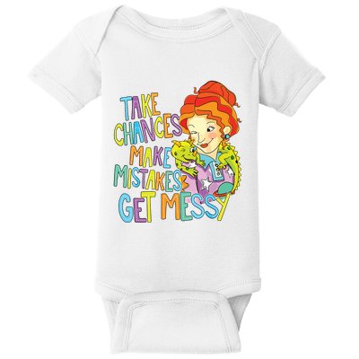 Take Chances Make Mistakes Get Messy Beauty Teacher Baby Bodysuit