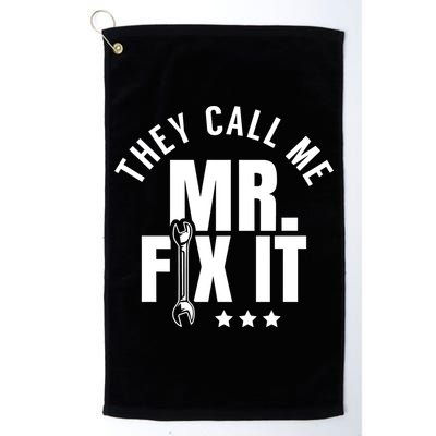 They Call Me Mr Fix It Handy Overhaul Repair Fixing Cute Gift Golf Towel