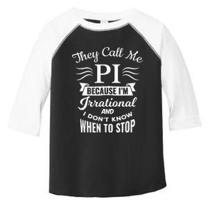 They Call Me Pi Symbol Pi Day Cute math teacher Toddler Fine Jersey T-Shirt