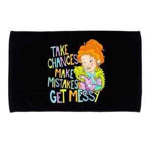 Take Chances Make Mistakes Get Messy Beauty Teacher Microfiber Hand Towel