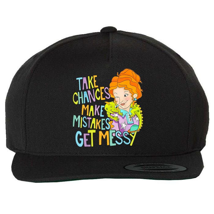 Take Chances Make Mistakes Get Messy Beauty Teacher Wool Snapback Cap