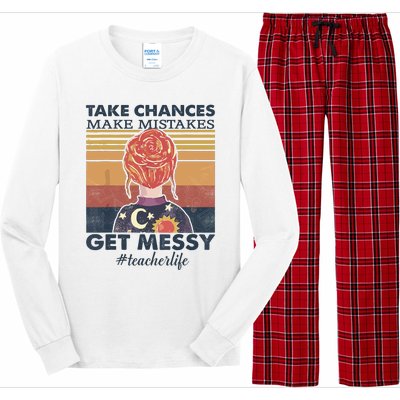 Take Chances Make Mistakes Get Messy Long Sleeve Pajama Set