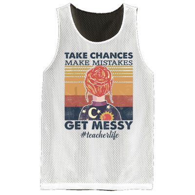 Take Chances Make Mistakes Get Messy Mesh Reversible Basketball Jersey Tank