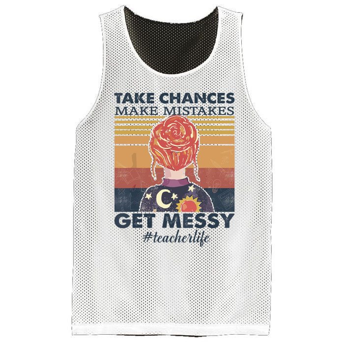 Take Chances Make Mistakes Get Messy Mesh Reversible Basketball Jersey Tank