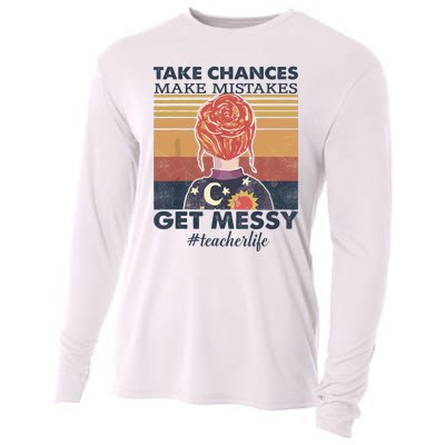 Take Chances Make Mistakes Get Messy Cooling Performance Long Sleeve Crew