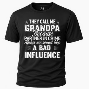 The Call Me Grandpa Father's Day Cooling Performance Crew T-Shirt