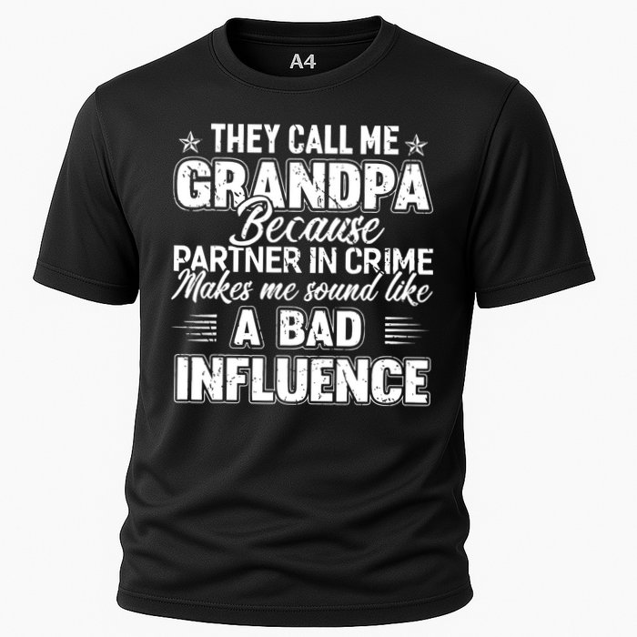 The Call Me Grandpa Father's Day Cooling Performance Crew T-Shirt