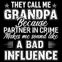 The Call Me Grandpa Father's Day Cooling Performance Crew T-Shirt