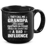 The Call Me Grandpa Father's Day 15oz Campfire Ceramic Mug