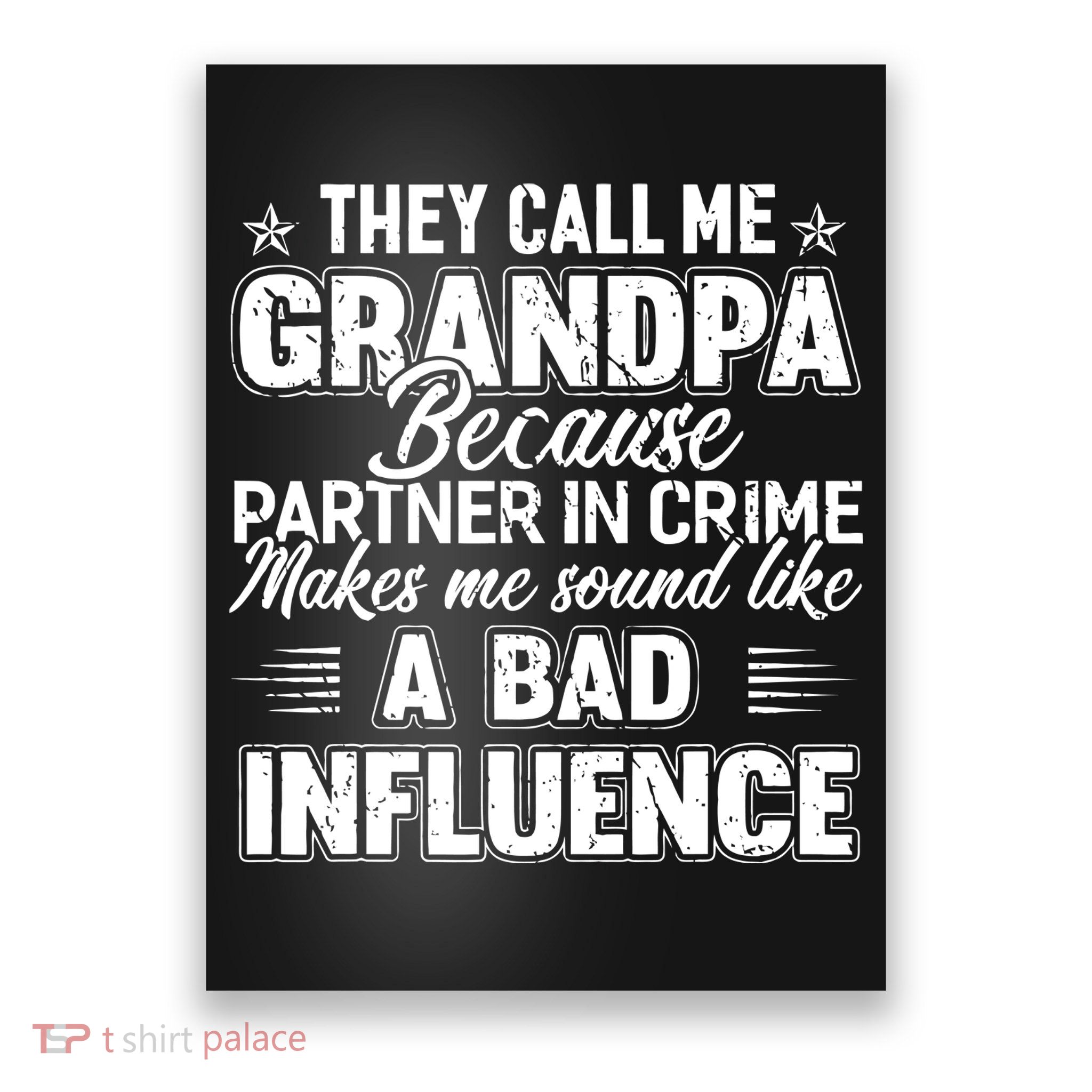 The Call Me Grandpa Father's Day Poster