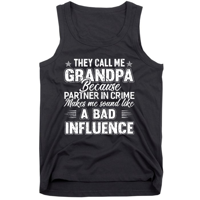 The Call Me Grandpa Father's Day Tank Top