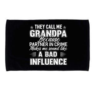 The Call Me Grandpa Father's Day Microfiber Hand Towel