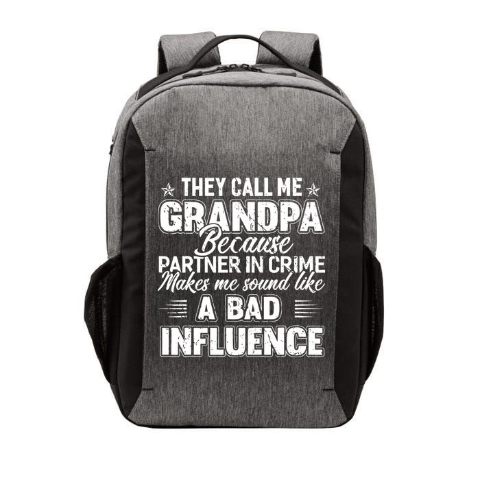 The Call Me Grandpa Father's Day Vector Backpack