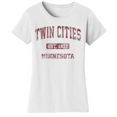 Twin Cities Minnesota Mn Vintage Athletic Sports Women's T-Shirt