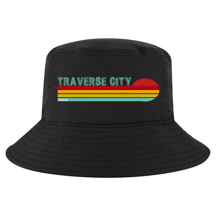 Traverse City Michigan Cool Comfort Performance Bucket Hat