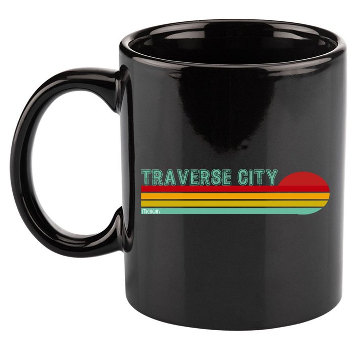 Traverse City Michigan 11oz C Handle Ceramic Mug