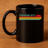 Traverse City Michigan 11oz C Handle Ceramic Mug