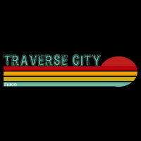 Traverse City Michigan Drawstring Bag