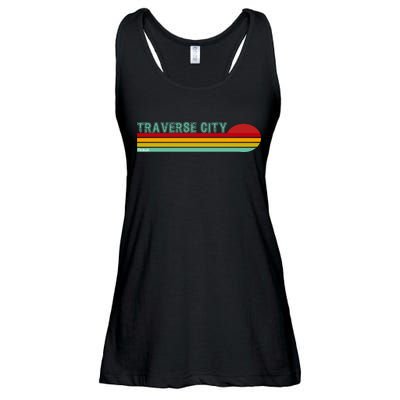 Traverse City Michigan Ladies Essential Flowy Tank