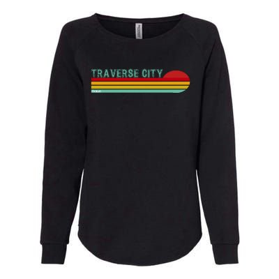 Traverse City Michigan Womens California Wash Sweatshirt