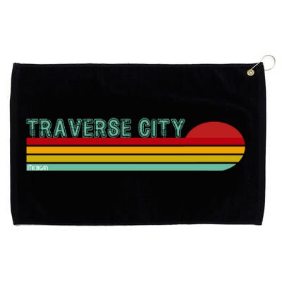 Traverse City Michigan Grommeted Golf Towel