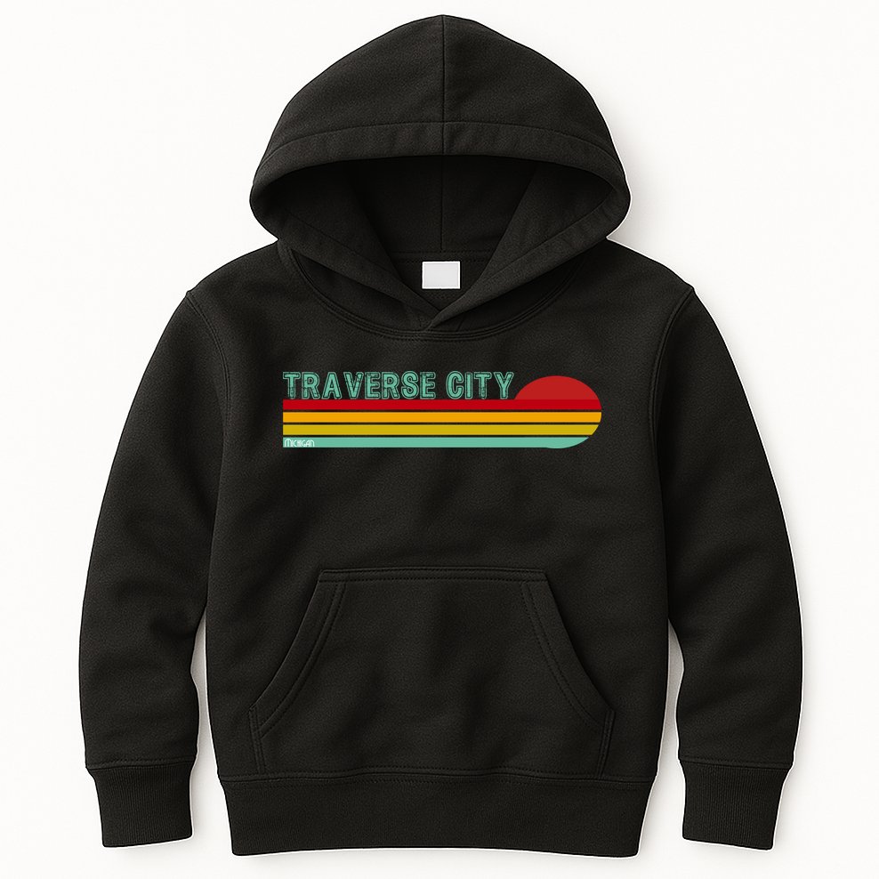 Traverse City Michigan Kids Hoodie