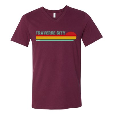 Traverse City Michigan V-Neck T-Shirt