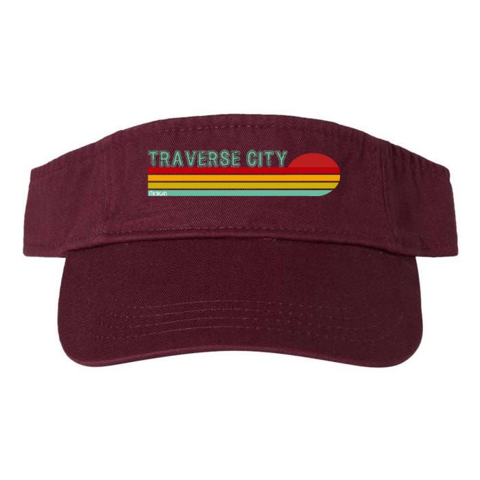 Traverse City Michigan Valucap Bio-Washed Visor