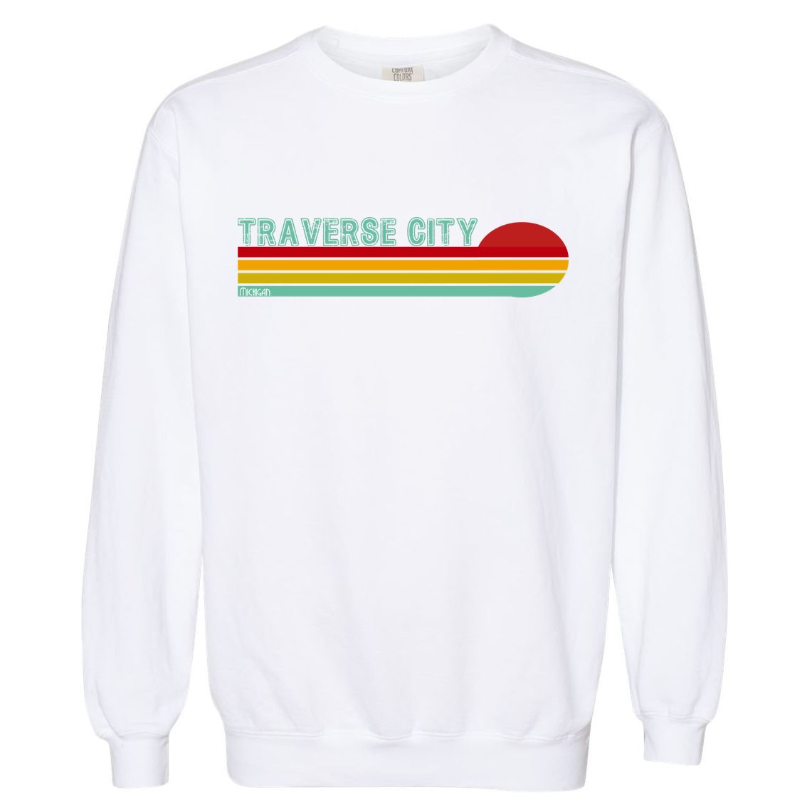 Traverse City Michigan Garment-Dyed Sweatshirt