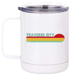 Traverse City Michigan 12 oz Stainless Steel Tumbler Cup