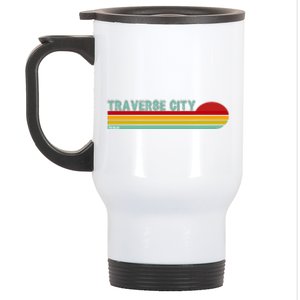 Traverse City Michigan Stainless Steel Travel Mug