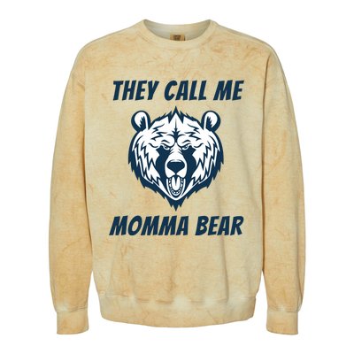 They Call Me Momma Bear Mothers Day Colorblast Crewneck Sweatshirt