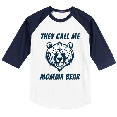 They Call Me Momma Bear Mothers Day Baseball Sleeve Shirt