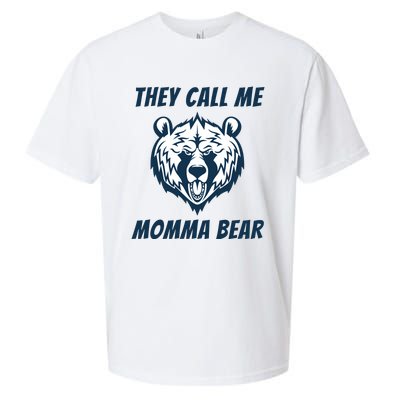 They Call Me Momma Bear Mothers Day Sueded Cloud Jersey T-Shirt