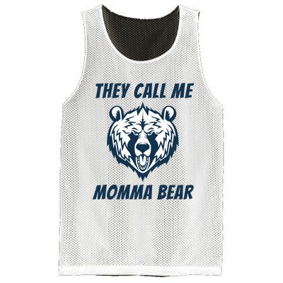 They Call Me Momma Bear Mothers Day Mesh Reversible Basketball Jersey Tank