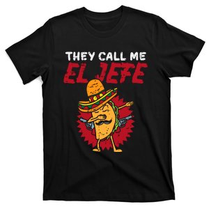 They Call Me El Jefe Taco Funny Boss Cinco De Mayo Boy T-Shirt