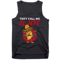 They Call Me El Jefe Taco Funny Boss Cinco De Mayo Boy Tank Top