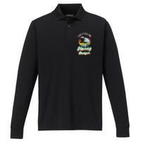 They Call Me The Honey Badger Performance Long Sleeve Polo