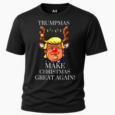 Trump Christmas MAGA Cooling Performance Crew T-Shirt