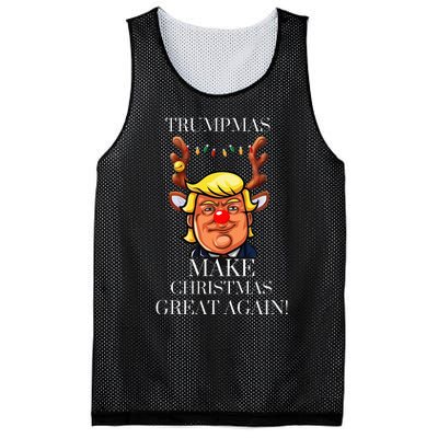 Trump Christmas MAGA Mesh Reversible Basketball Jersey Tank