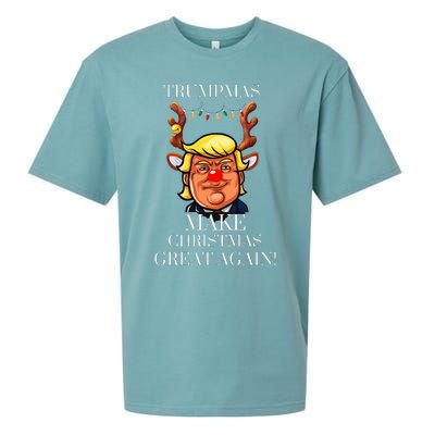 Trump Christmas MAGA Sueded Cloud Jersey T-Shirt