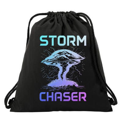Tornado Chaser Meteorologist Storm Chasing Meteorology Drawstring Bag