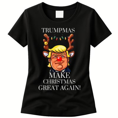 Trump Christmas MAGA Womens T-Shirt