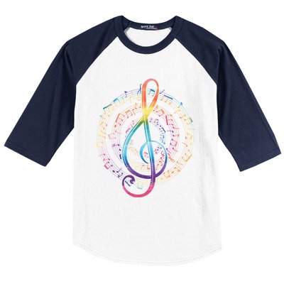 Treble Clef Musician Gift Classical Music Gift Baseball Sleeve Shirt