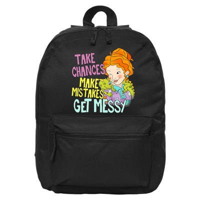 Take Chances Make Mistakes Get Messy Miss Frizzle 16 in Basic Backpack