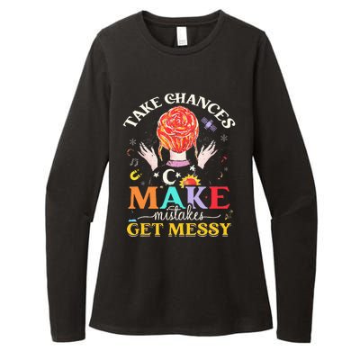 Take Chances Make Mistakes Get Messy Womens CVC Long Sleeve Shirt